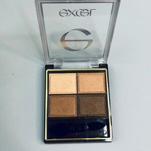Like New Kanebo Excel Eyeshadow quad SR03 Royal Brown